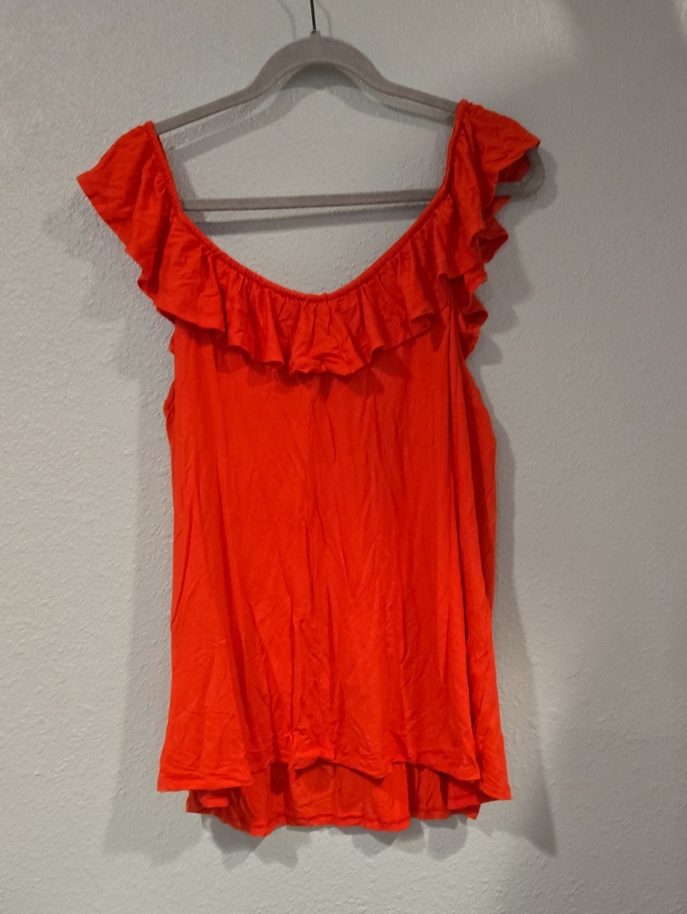Women’s Ruffle Off-Shoulder Tank Top